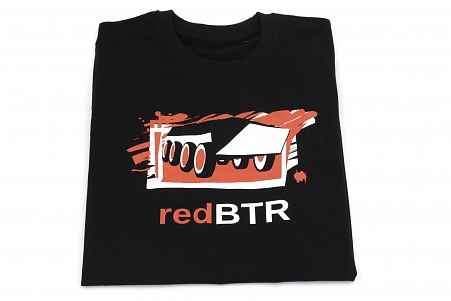 Футболка женская с логотипом redBTR черная